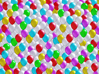 Holiday balloons background