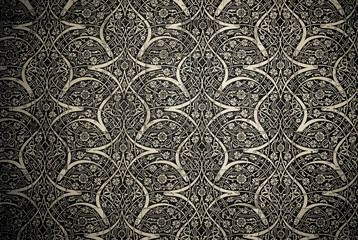 Tiled background with oriental ornaments