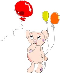 Bear with Balloons