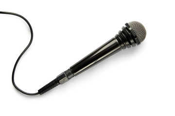 Obraz premium Microphone isolated on the white background