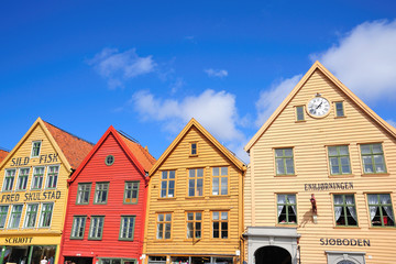 Bryggen Colours Close Up at Bergen
