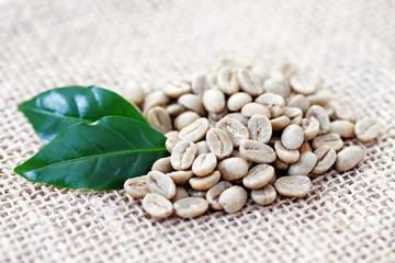 unroasted coffee beans