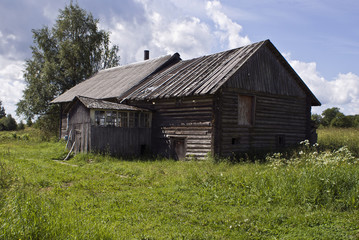Fototapeta na wymiar Karelian village