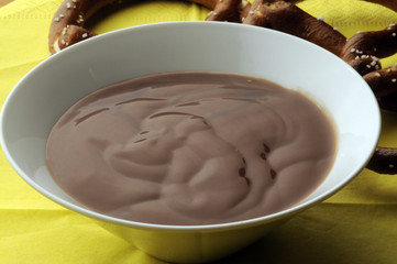 Budino al cioccolato di soia e zelten