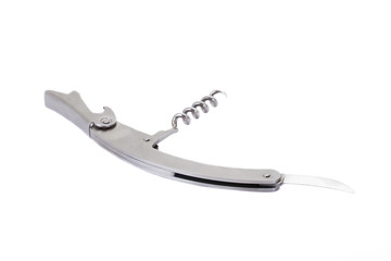 corkscrew isolated on white background