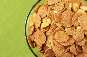 Breakfast cereal in bowl