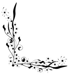 elegant decorative floral corner