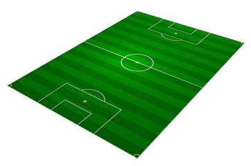 Soccer field angled