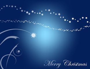 Christmas Background in Blue