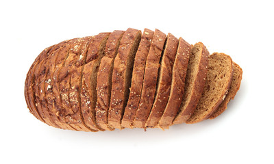 Illustration of bread slices on white background