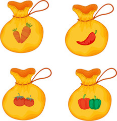 Sacks carrying Vegetables