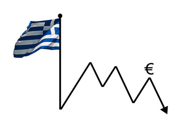 Fototapeta premium Euro-Debakel