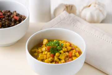 Kokosmilch Mais Curry
