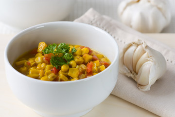 Kokosmilch Mais Curry