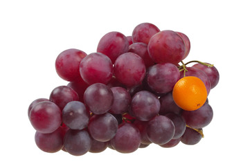 Red grapes symbolizing the difference