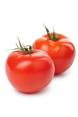 ripe tomatoes isolated