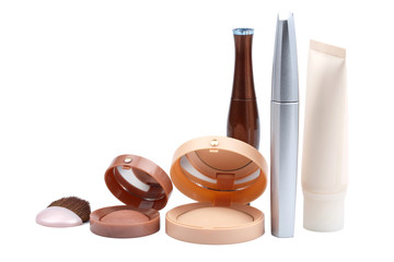 assorted makeup isolated