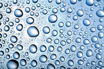 blue water drops background