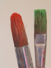 Pinsel rot grün 01
