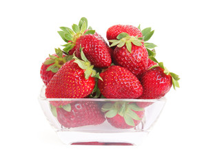 Bowl with strawberries