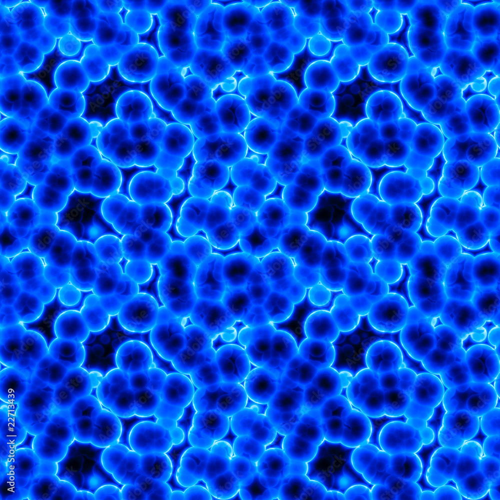 Wall mural blue cells virus texture