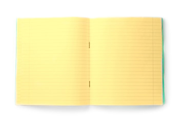 Notebook isolated on the white background