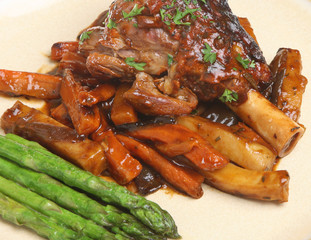 Lamb Shank with Roast Vegetables