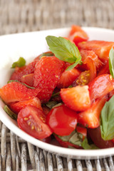 Tomato strawberry salad