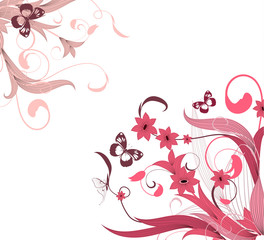 flower pattern corner