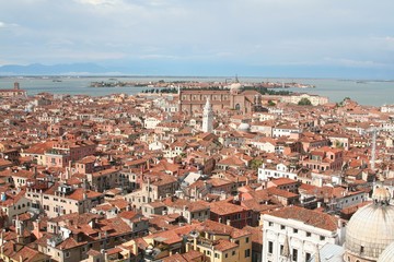 Fototapeta na wymiar an aerial view of Venice - Italy