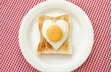 Egg and toasted bread