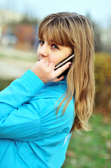 girl with mobile phone