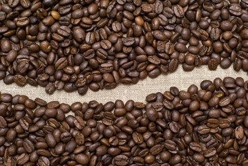 coffee grains background