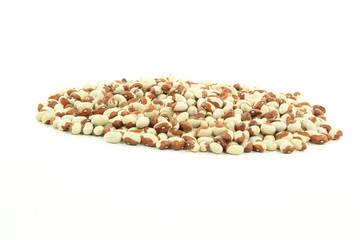 Pail of Yellow eye beans.