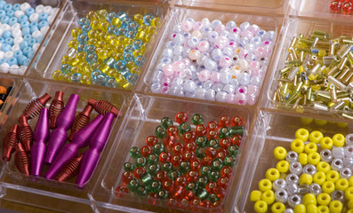 set of different beads