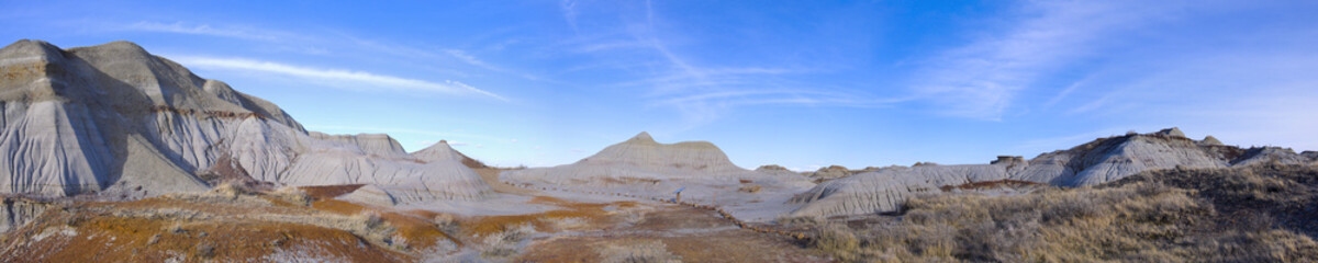 Badlands in Dinosaur Provincial Park Panorama