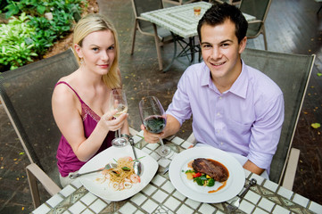 Couple Having Meal