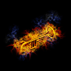 Fiery trumpet. © Arid Ocean