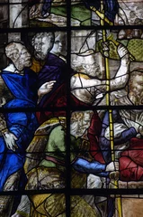 Küchenrückwand glas motiv France, vitraux de l’église Saint Martin de Triel © PackShot