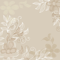 Fototapeta premium vintage floral background