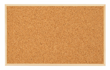 Corkboard (bulletin board) isolated on white