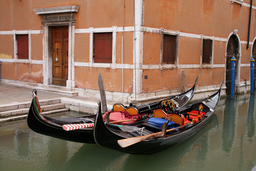 Fototapeta na wymiar Gondole veneziane