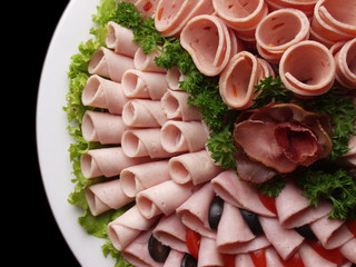 meat delicatessen plate