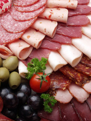 meat delicatessen plate