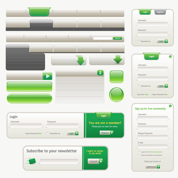 Vector Website Design Elements