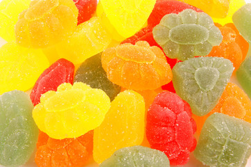Colorful jelly candy background