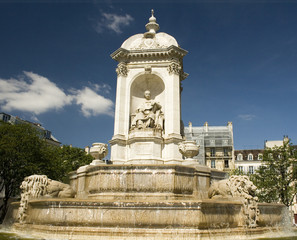 Fototapeta na wymiar Fountain of the Four Bishops