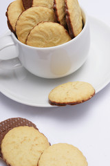 kaffeetasse mit gebäck