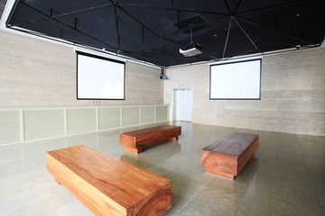 meeting room with Projection screen .