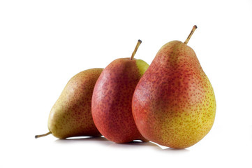 pears isolated on white - pere su fondo bianco
